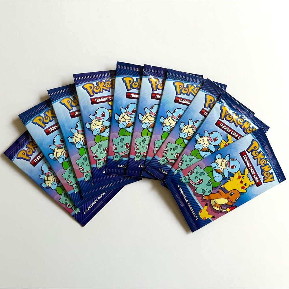 10 Pokémon Card Sealed Packs 2021 Anniversary Edition
